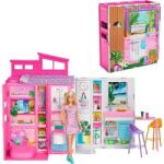 Mattel Set papusa + casuta + accesorii, Barbie Cozy House, Multicolor (HRJ77) Papusa