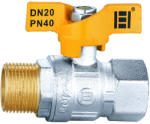 Everpro Robinet tip fluture pentru gaz 1/2", filet interior-exterior (RG-DMF12A)