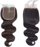  Hajzár, Body Wave Textúra, Természetes megjelenés, 5x5 csipkezárás, Remy haj, 18 hüvelyk