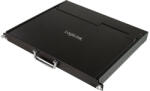 Logilink KVM-konzol 17" -es képernyővel, VGA, USB-A, PS/2, alacsony beépítési mélység, QWERTZ