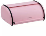 Kinghoff Cutie pentru paine Kinghoff KH 1868, 18.5x27x44 cm, Deschidere si inchidere lina, Otel, Roz (KH 1868)