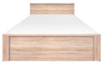 TEMPO KONDELA Ágy 160, sonoma tölgy, TOPTY TYP 45