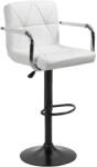 Tempo Bárszék, ekobőr fehér/fekete, FABIOLA - pepita