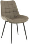 TEMPO KONDELA Szék, szürkésbarna taupe/fekete, SARIN
