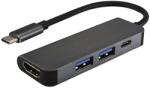 VALUE USB Type-C 3.1 HDMI fekete USB HUB (12.99. 1042) (12.99.1042)