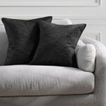  RESTILO díszpárnahuzat LAILA szín fekete dombornyomott stílus glamour anyag bársony, poliészter 45x45