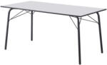 TEMPO KONDELA Étkezőasztal, fehér/fekete, 160x80x75 cm, NALAK TYP 3 - pepita