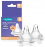 Lansinoh 2x Újszülött cumi 0m+ Natural Wave Szabad Áramlás Xs (75700)