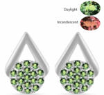  Ezüst Fülbevaló Természetes Alexandrittal, Y61945