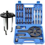  Csapágyhúzó készlet, 21 darabos készlet, Hőkezelt vörös acél, Korrózióálló kivitel, Különböző méretekkel kompatibilis, Könnyed csapágyeltávolítás