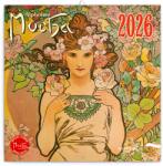 REALSYSTEM 2026 Alphonse Mucha 6097-AM falinaptár (6097-AM) - pcx