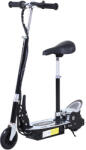 HomCom elektromos roller gyerekeknek, Összecsukható, Üléssel, 2 kerékkel és állítható kormánnyal, +7 év, 81, 5x37x96cm, Fekete