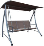 TEMPO KONDELA Kerti hinta, barna/sötétszürke, LAMIA