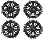  Kerékburkolat, Tesla Model 3/Y kompatibilitás, Felnivédő, LR matt fekete