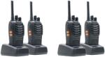 PNI kézi rádióállomás, PMR R40, készlet 4 db, akkumulátorokkal, töltővel és fejhallgatóval együtt