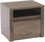 TEMPO KONDELA éjjeliszekrény, sötét tölgy lefkas, MONTANA SN