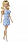 Mattel Barbie Fashionista: Стилна кукла приятелка в синя рокля с панделка (HYT93)