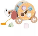 Tooky Toy Tooky Toy: 2 в 1 дървено кученце с формички на колела (TL033N)