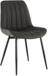 TEMPO KONDELA Szék, sötétszürke/fekete, HAZAL