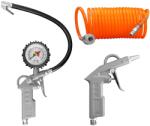 AgroPro Kit 3 accesorii compresor AgroPro pistol de umflat cu manometru pistol de suflat furtun spiralat 5 m (10104134)