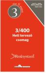 REALSYSTEM 3/400 éves heti beosztású gyűrűs naptár kiegészítő 3400-00 (3400-00)