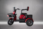 Arora Tricicleta electrica Arora Ruzgar fara permis viteza 25 km/h autonomie 40 km acumulator 60V/20Ah-Rosu (RUZGAR-Rosu) - motosape-motocoase