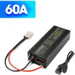  Nagy teljesítményű akkumulátortöltő, állítható áram 0-100a, LCD intelligens kijelző, CL60A Andersonnal