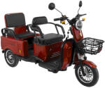 Rotakt Tricicleta electrica Rotakt Liberia putere 1400W viteza 25 km/h autonomie 48 Km acumulatori 60V/20Ah greutate admisa 292kg fara permis - Rosu (049488/1) - motosape-motocoase