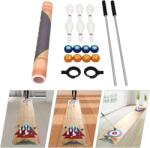  Shuffleboard játék, hordozható beltéri szórakozás, lebilincselő csapatversenyek, FEHÉR
