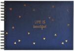 Exacompta Fotóalbum, spirál, 32x22 cm, 25 lap, EXACOMPTA "Life", kék (EX16452E) - webpapir