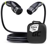 Green Cell Snap töltőkábel elektromos autókhoz Type 2 22kW 3x32A 7m (EVKABGC02)
