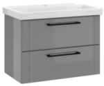 MIRANO Diora fürdőszobabútor + mosdókagyló + szifon - 60 cm (szürke)