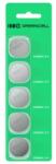 Green Cell 5x lítium elem CR2025 CR 2025 3V 160mAh gombelem Bliszter (GC-36875)