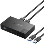 UGREEN Kapcsoló USB 3.0 Kétirányú Kapcsoló Ugreen Cm618 - Fekete