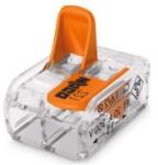  Wago vezeték összekötő 2 x 0, 2-4mm2 univerzális karos átlátszó (SN004372)