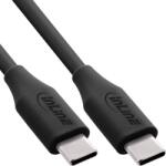 InLine Cablu USB 2.0 type C fast charging silicon 100W Negru 1m, InLine IL35891 (IL35891)