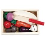 Viga Toys Legume din lemn feliabile (VIG44540) Bucatarie copii