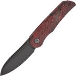 Petrified Fish PFE16 El Camino Black Stonewashed N690 Red Gmascus G10 PFE16RDMDW