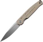 Petrified Fish PFE07Morse Satin 154CM khaki Micarta PFE07KMS