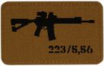M-Tac Patch - emblemă M-Tac AR-15 223/5, 56 Laser Cut - Coyote/Black