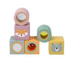 Adam Toys Cuburi din lemn pentru micii exploratori