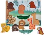 Adam Toys Puzzle tactil 3D Animale din safari Puzzle