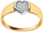 Heratis Forever Eredeti arany gyűrű gyémánt szívvel BSBR105