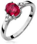 Heratis Forever Morgana white arany gyűrű rubinnal és gyémántokkal BSBR037AR