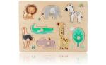 Adam Toys Fa fogantyús puzzle Safari