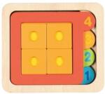 Goki Réteges puzzle alakzatokkal és számokkal