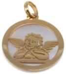 Ékszershop Gyöngyházas angyalka arany medál (1323016)