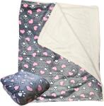  Mancs mintás PRÉMIUM mikroplüss báránypléd, 200 x 230 cm, szürke