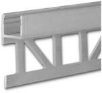 Ledium Up8 LED csempeprofil, 8mm, ezüst eloxált alumínium, 2m