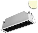 LEDIUM Süllyesztett Slim LED lámpatest, fehér/fekete, 11W, 650lm, 3000K melegfehér, 14, 7cm, IP20, CRI90, 30°, fényerőszabályozható (OH9113847)